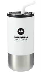 Image of 16 oz. Stainless Steel Tumbler with Straw